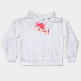 Urusei Yatsura Lum (Lamù) Pink Opening Illustration Kids Hoodie